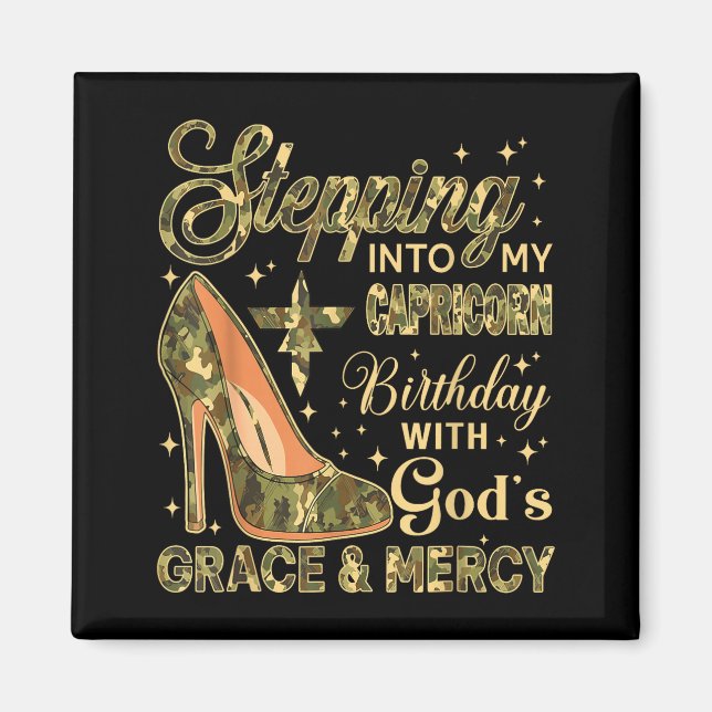 Aimant Entrer Dans Mon Anniversaire Capricorne Avec La Gr (Devant)