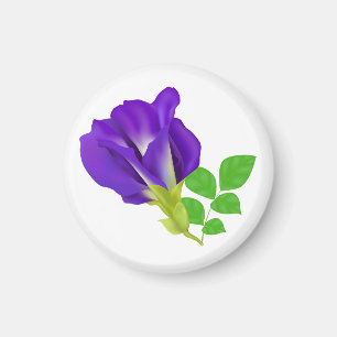 Aimant Enveloppe cadeau florale pourpre