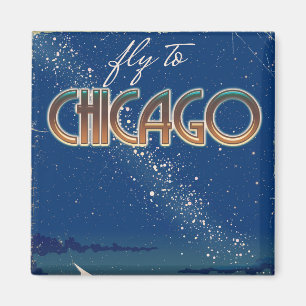 Aimant Envolez-vous pour Chicago