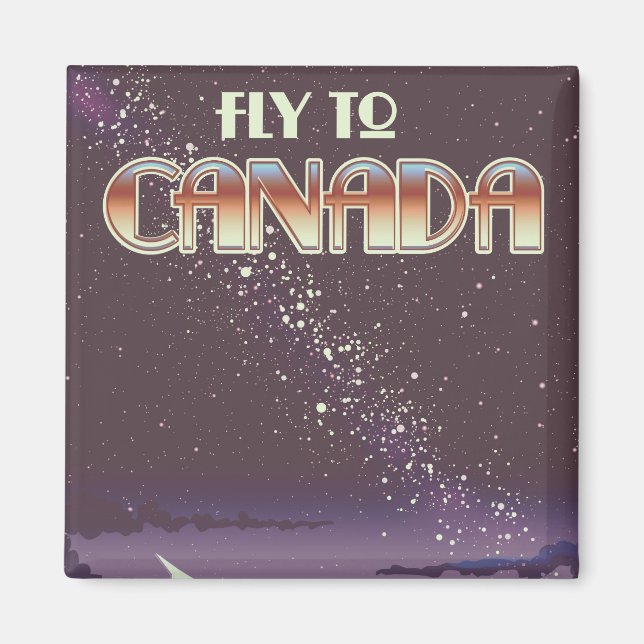 Aimant Envolez-vous pour le Canada (Devant)