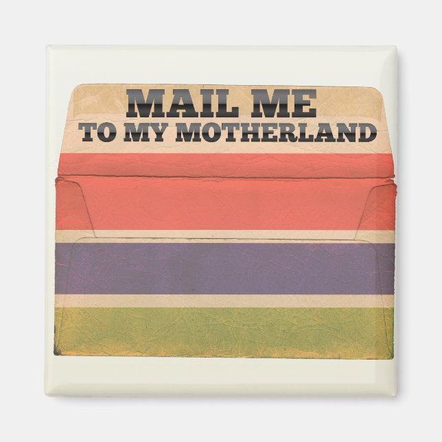 Aimant Envoyez-moi un courrier à la Gambie (Devant)