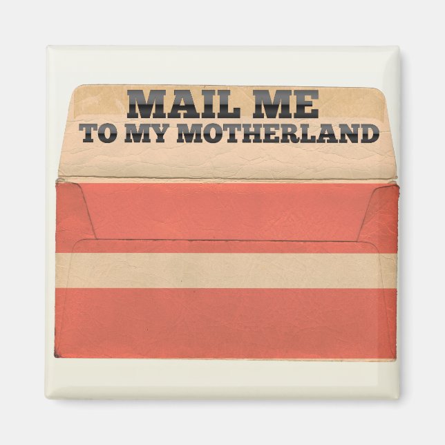Aimant Envoyez-moi un courrier à Lettonie (Devant)