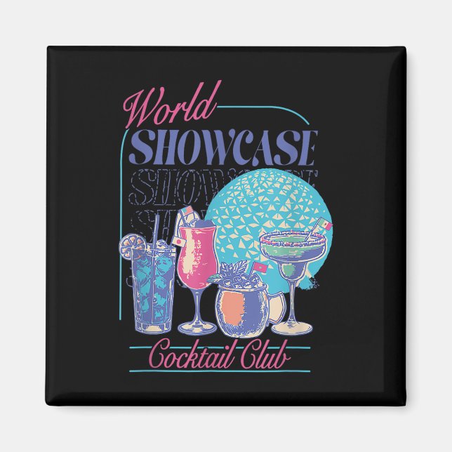 Aimant Epcot Drinking World Showcase Tail Club Boire T (Devant)