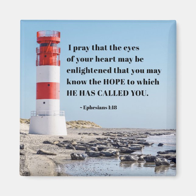 Aimant Éphésiens 1:18 Je prie que vous connaissiez l'ESPO (Devant)