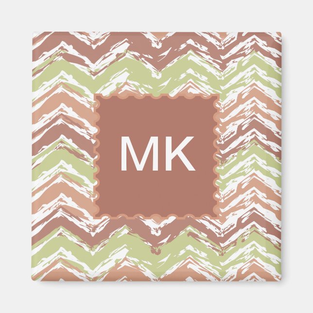 Aimant Épice de scribble Chevron ZigZag (Devant)