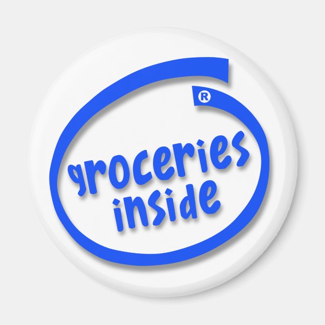 Aimant Épicerie à l'intérieur (Devant)
