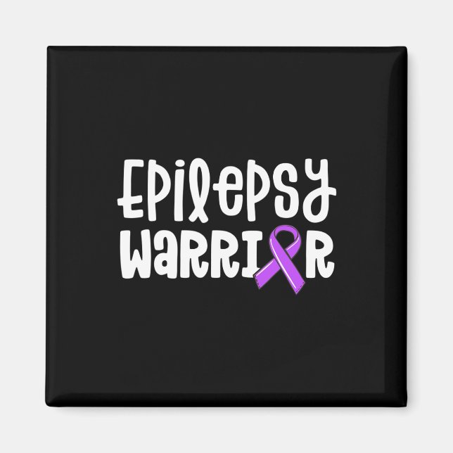 Aimant Epilepsie Guerrier Enfants Purple Ribbon Sensibili (Devant)
