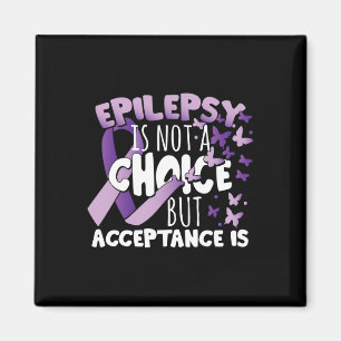 Aimant Épilepsie Lauréats Ribbon violet