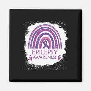 Aimant Epilepsie Sensibilisation Bleu Arc-en-ciel Violet