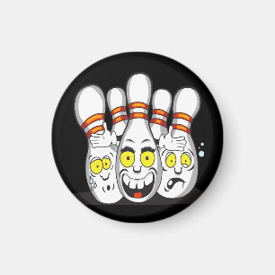 Aimant Épingles de bowling, Noir