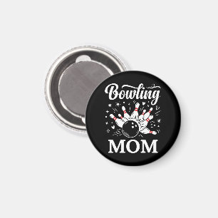 Aimant Épingles de cœur de maman de bowling Ligue drôle F