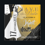 Aimant Épouse et chambre - Enregistrer la date - Jaune<br><div class="desc">Enregistrer la date Magnets personnalisés. Idéal pour la fête de mariage, la répétition, la Fête des mariées, la fête de bachelorette et plus encore. Cherchez plus de dessins et de couleurs dans mon magasin. Si besoin est... vous pouvez supprimer tout le texte et recommencer à neuf avec vos propres choix...</div>