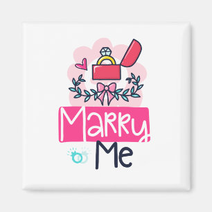 Aimant Épouse-moi Demande en Mariage