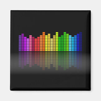 Aimant Equaliseur de musique coloré avec Réflexion, Techn