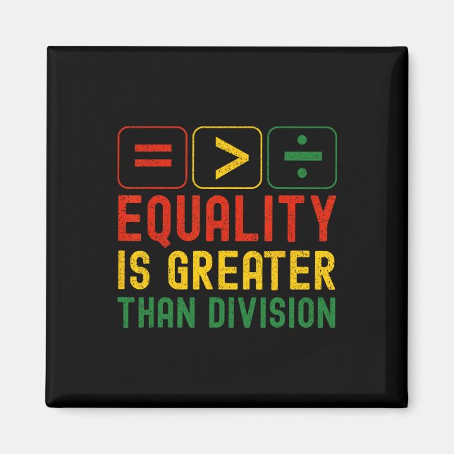Aimant Equality Is Greater Than Division Math Teacher Bla (Devant)