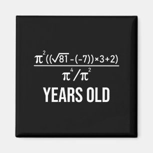 Aimant Équation de 50 ans drôle de 50e anniversaire Math