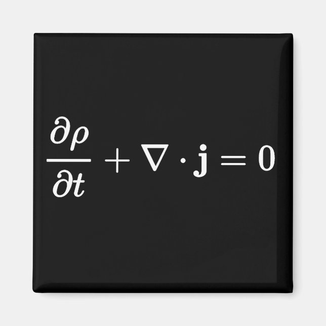 Aimant équation de continuité tous les champs de physique (Devant)