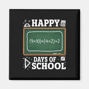 Aimant Équation mathématique drôle Joyeux 100 jours d'éco