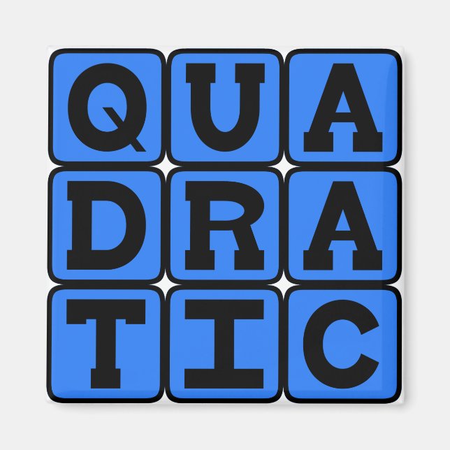 Aimant Équation quadratique, mathématique (Devant)