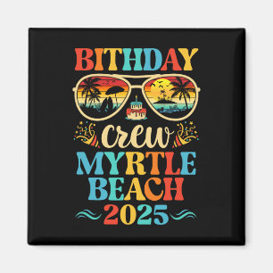 Aimant Équipage d'anniversaire de Myrtle Beach Croisière