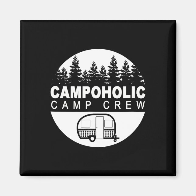 Aimant Équipage de camp de camping familial Campoholic Gr (Devant)