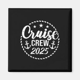 Aimant Équipage de croisière 2025 Vacances à la voile Gro