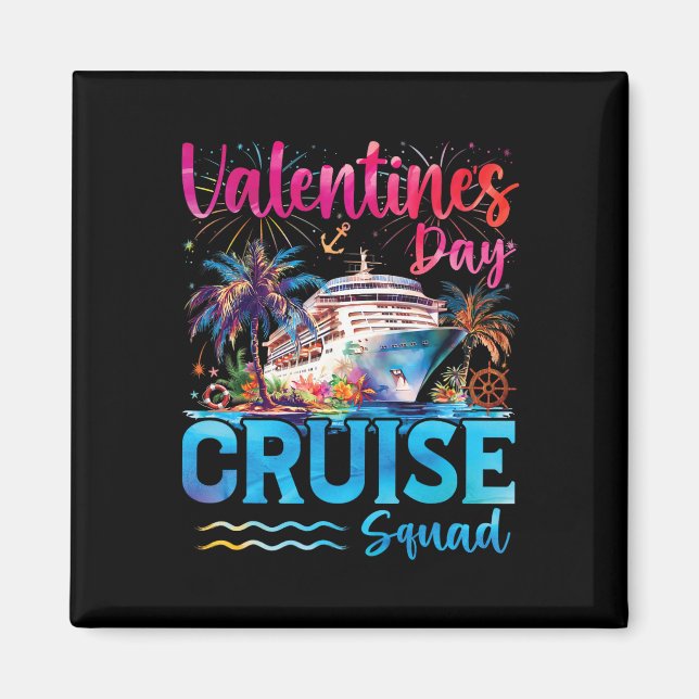 Aimant Équipage de croisière de la Saint-Valentin 2026 Va (Devant)