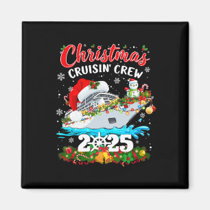 Aimant Équipage de croisière de Noël 2025 Croisière famil
