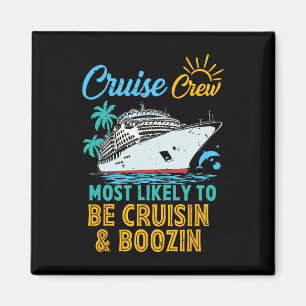 Aimant Équipage de croisière en famille drôle le plus sus