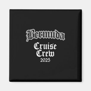 Aimant Équipage de croisière familiale aux Bermudes 2025