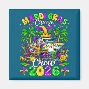 Aimant Équipage de croisière Mardi Gras 2025 Voyage Nouve