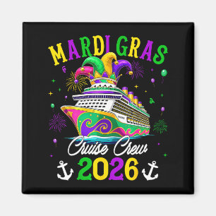 Aimant équipage de croisière Mardi gras 2026 voyage nouve