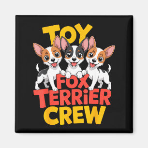 Aimant Équipage de Fox Terrier jouet dessin animé petit c
