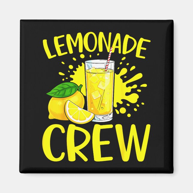Aimant Équipage de limonade amateur de jus de citron bois (Devant)