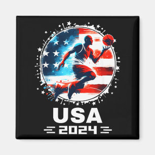 Aimant Équipe Basball Usa Flying Bisonrel 2024 Basball Us
