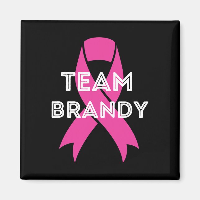 Aimant Équipe Brandy Personnalisée Sensibilisation au can (Devant)