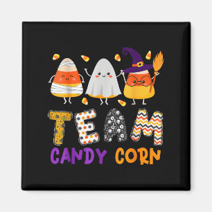 Aimant Équipe Candy Corn Halloween Drôle Avec Witch Boo M