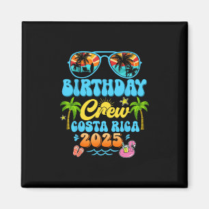 Aimant Équipe d'anniversaire du Costa Rica Croisière de v