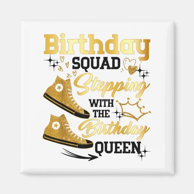 Aimant Équipe d'anniversaire Scute Ss Mignon Sss Marchant (Devant)