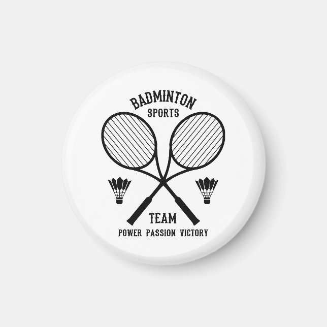 Aimant Équipe de badminton (Devant)