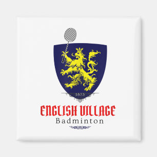 Aimant Équipe de badminton du village anglais de Mountain