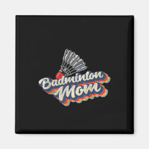 Aimant Équipe de badminton rétro Sport Joueur Entraîneur