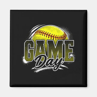 Aimant Équipe de camouflage de saison de softball de jour