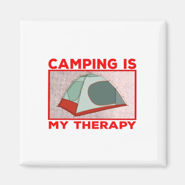 Aimant Équipe de camping (Devant)
