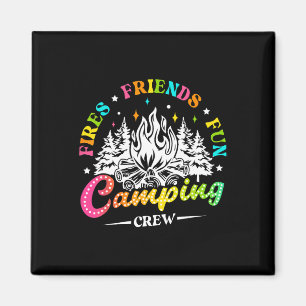 Aimant Équipe de camping enflamme l'ambiance estivale amu