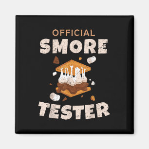 Aimant Équipe de camping Marshmallows testeur officiel de