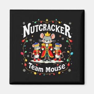 Aimant Équipe de casse-noisette de Noël Souris Drôle Sold