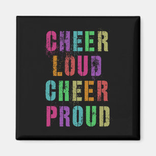 Aimant Équipe de Cheerleading Cheer Loud Cheer Proud Chee
