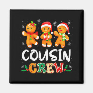 Aimant Équipe de cousin de Noël Chapeau de Père Noël Fami