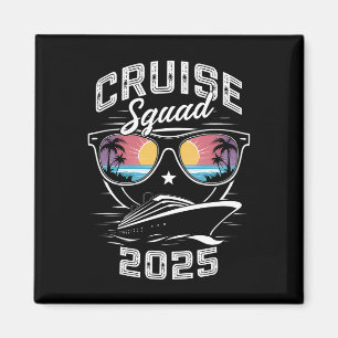 Aimant Équipe de croisière 2025 Été Vacances Tenue assort